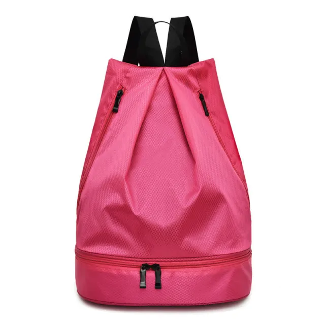 Waterproof Backpack With Separate Drawstring Pockets Rose - Shop at LoveMi