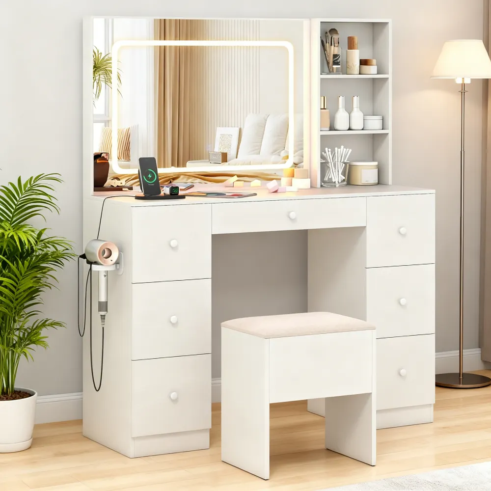 Vanity Desk With Mirror And Lights Makeup