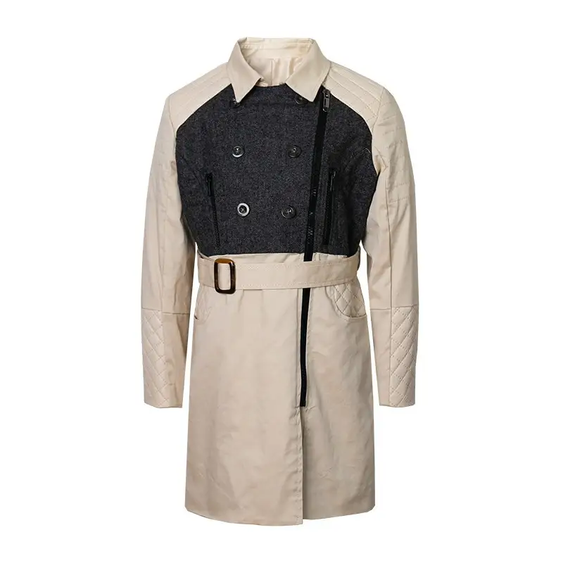 Girls Beige Trench Coat Spring Lightweight Windproof Jacket Double Breasted 3-12