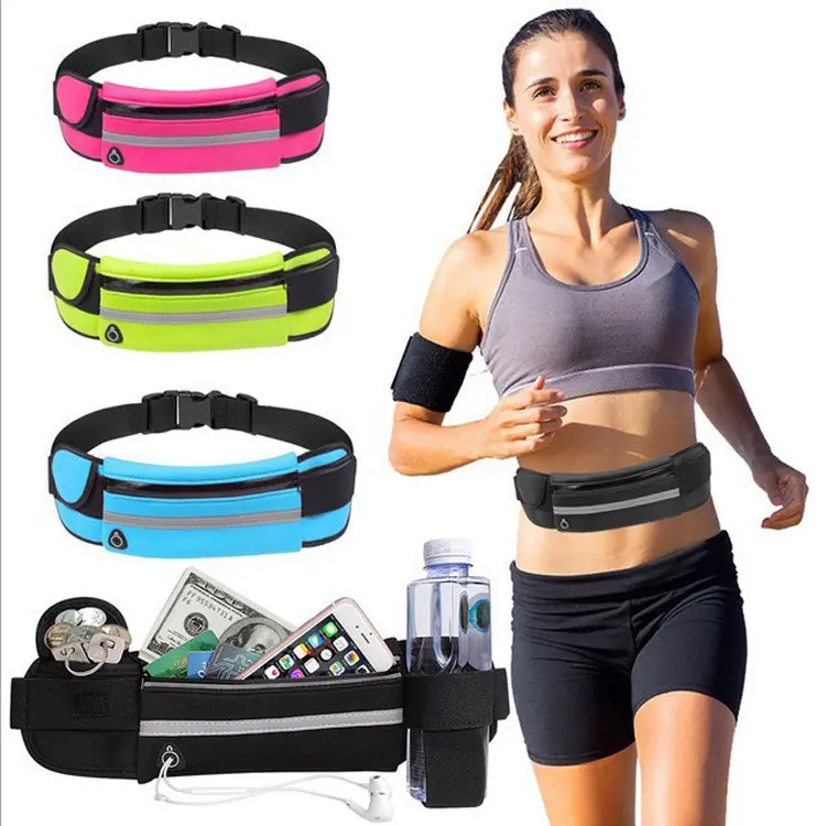 Fitness Waist Bag With Pocket Slim Running