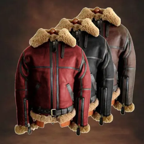 Leather Clothing Lambskin Fur Men's Coat Jacket