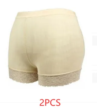 Flat Angle Fake Butt European And American Full Butt Mid waist Belly Pants Color 2Pcs - Shop at LoveMi
