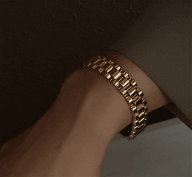 Combined Heavy Work Texture Stainless Steel Bracelet