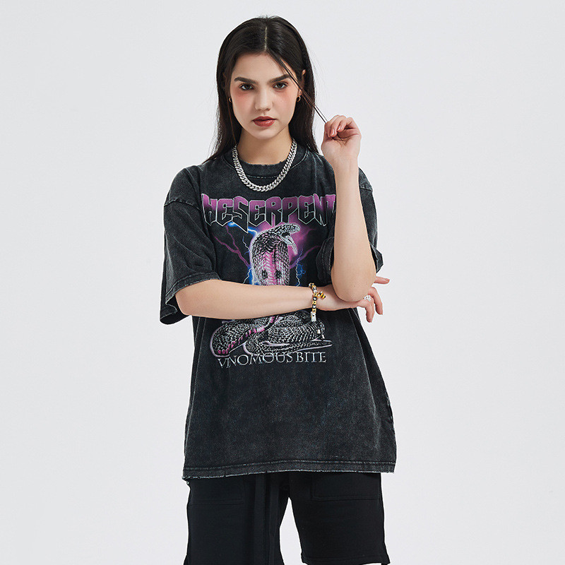 Old Printed Cobra Men Short Sleeved T Shirt