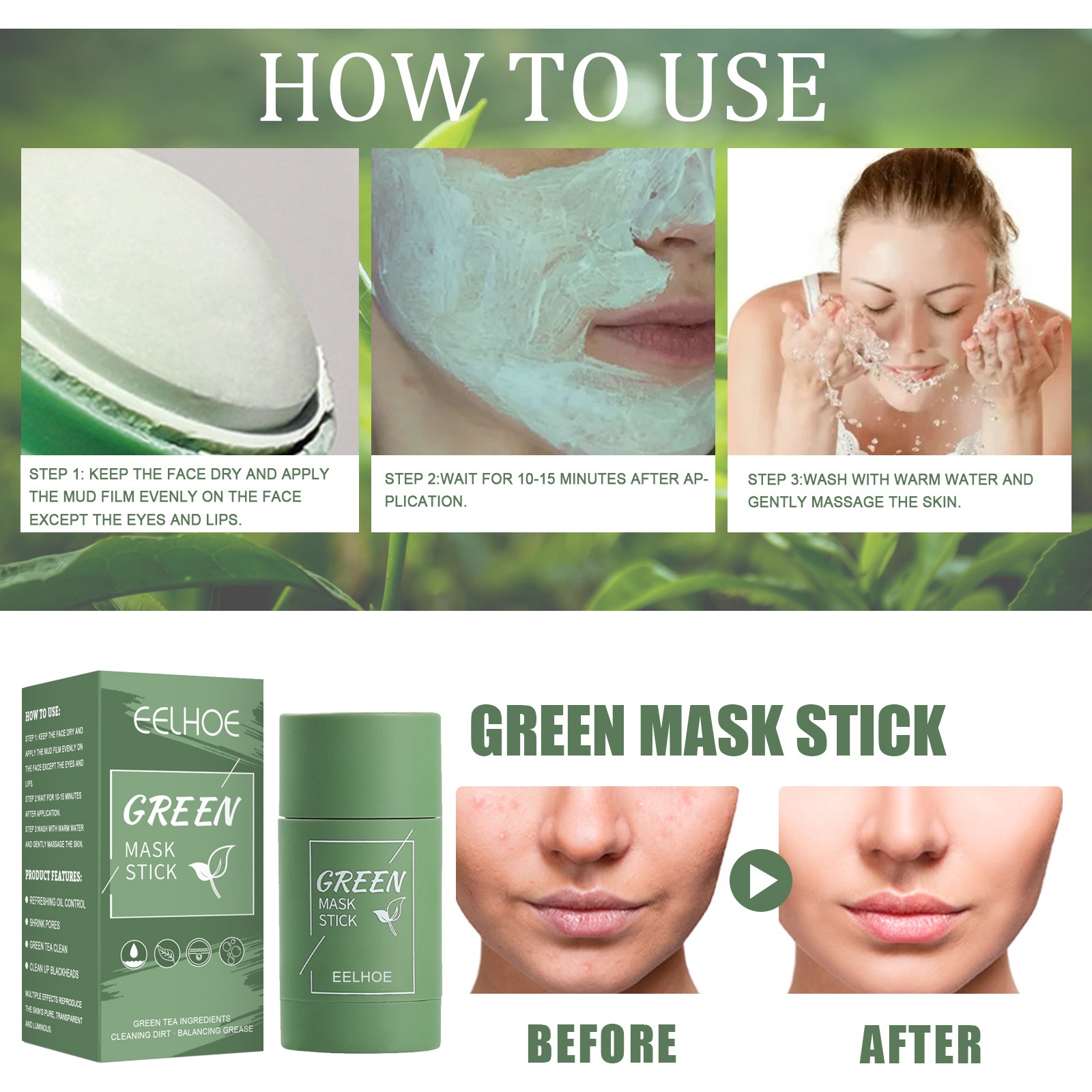 Title 5, Deep Cleaning and Moisturizing Facial Mask Stic...