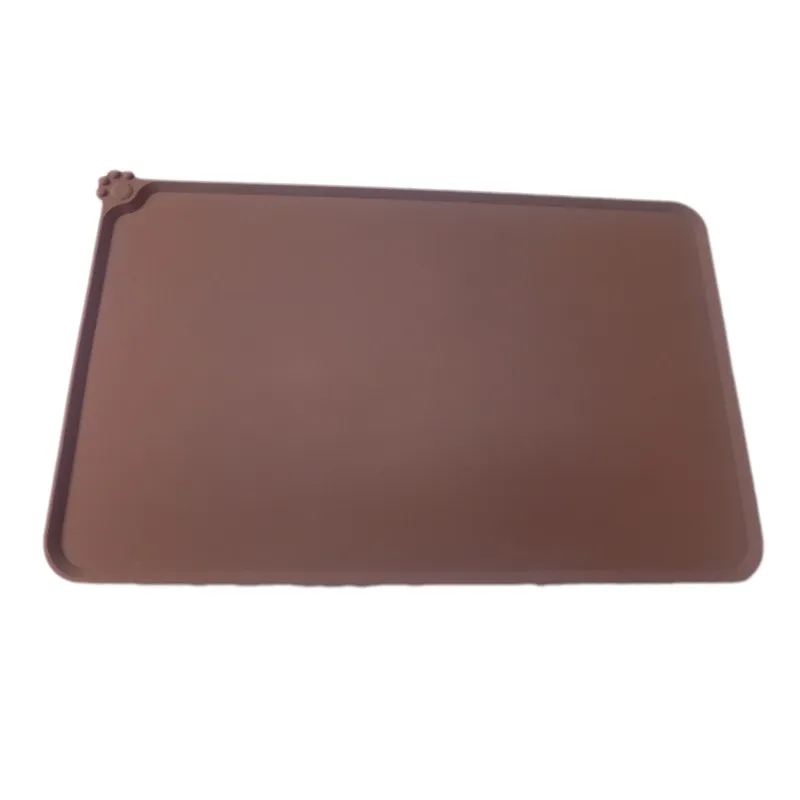 Waterproof Pet Mat For Dogs And Cats Pure Color Silicone Pet Food Mat – image 6