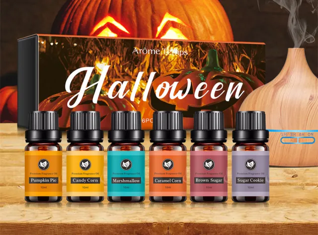16 Theme Atmosphere Flameless Essential Oil Sets Halloween Suit - Shop at LoveMi