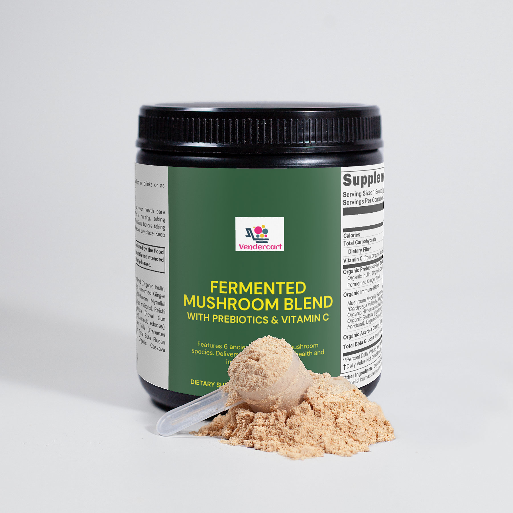 Fermented Mushroom Blend Immune Gut Health Support With Maximum Absorption