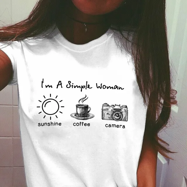 Explosive Coffee And Camera White T shirt White - Shop at LoveMi