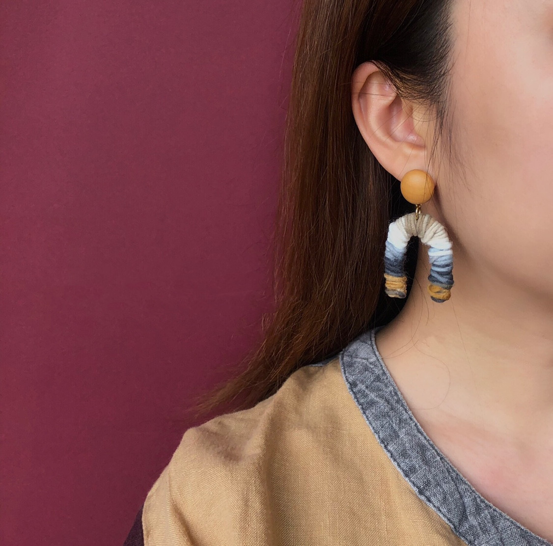 Geometric Irregular Niche Design Original Handmade Earrings
