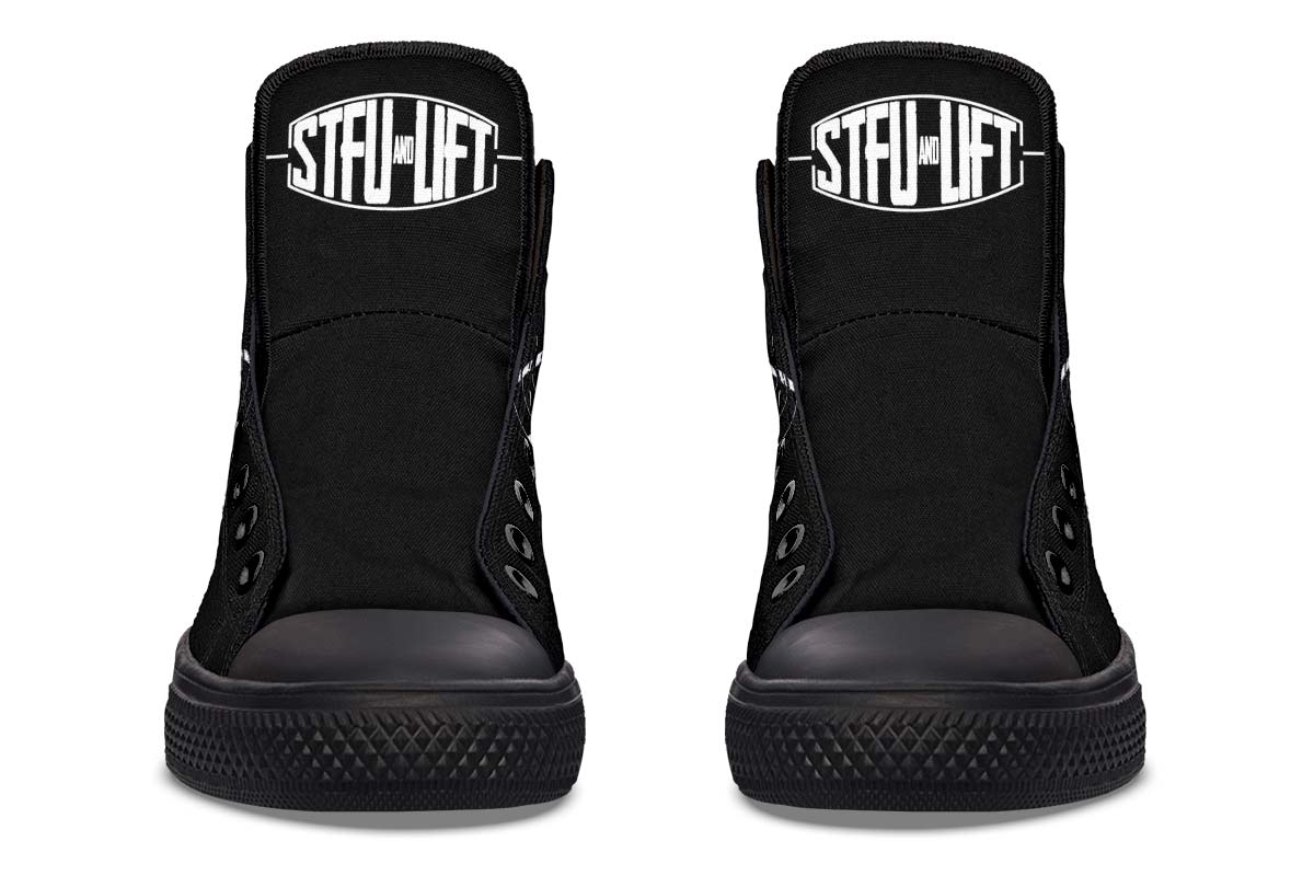 Men's And Women's Fashion Color Printing High-top Canvas Shoes