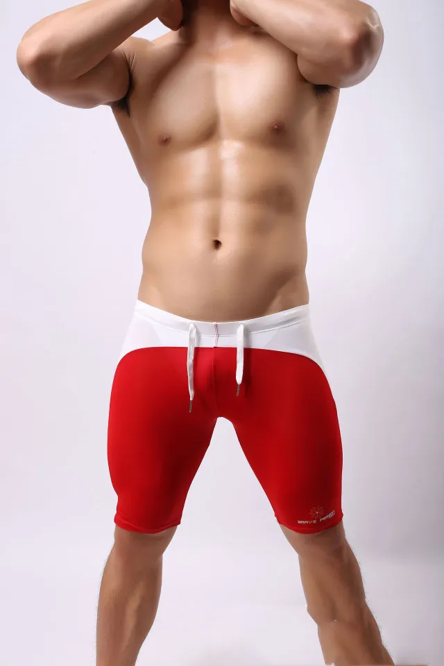 Supply Of Brave Person Men's Swimming Trunks And Fitness Pants Red - Shop at LoveMi