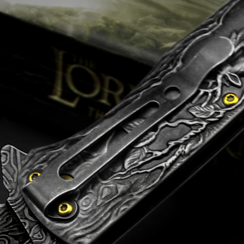 Craft Folding Wild Survival Camping Anti-height Hardness Steel Knife