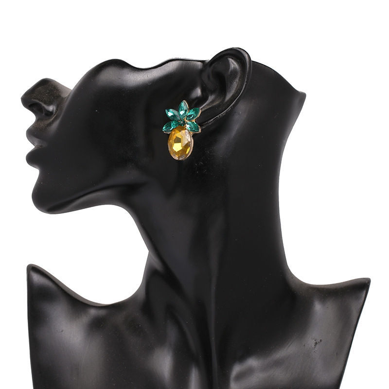 Diamond Stud Earrings Yiwu Accessory Alloy