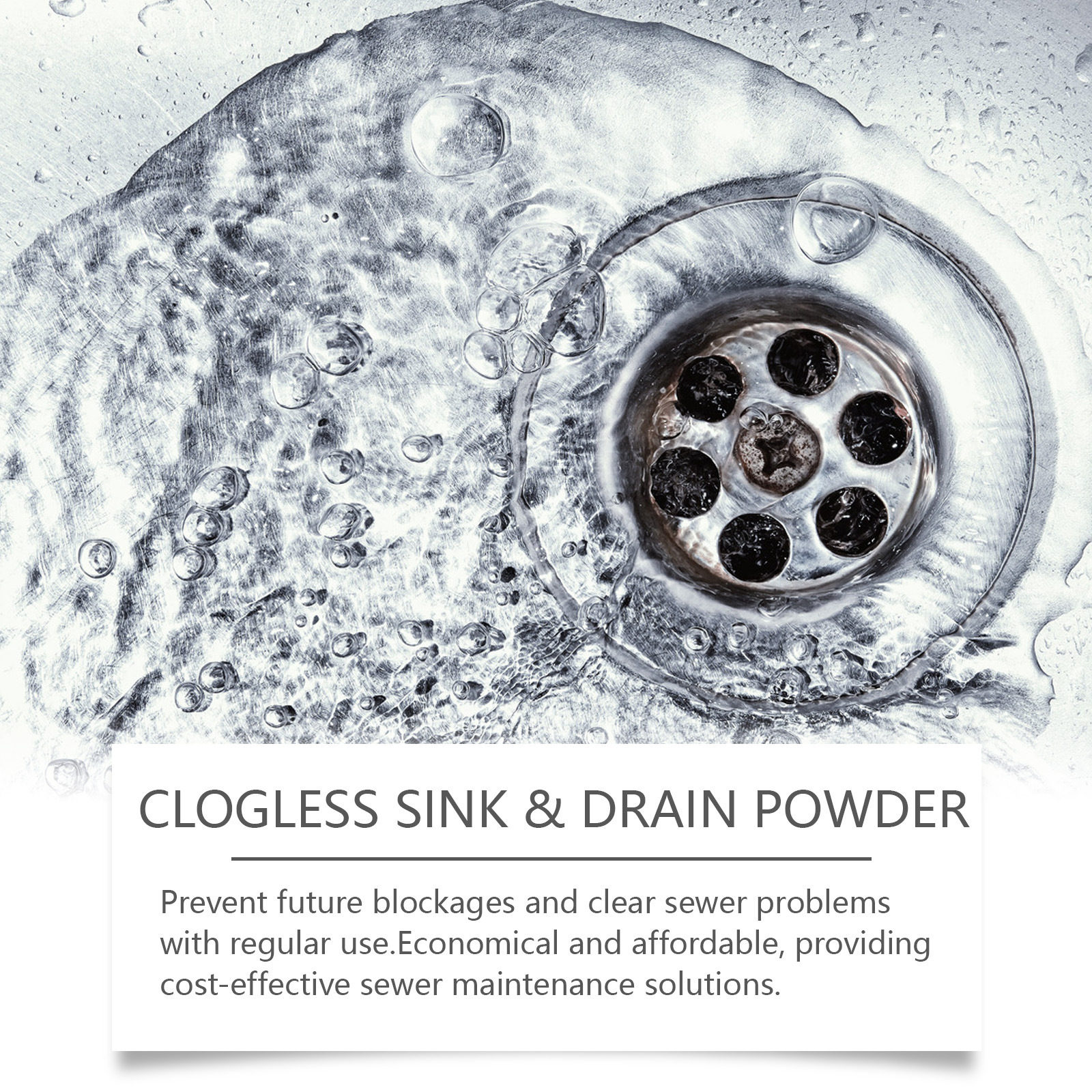 Jue-Fish Cross-border Drain Cleaning Powder, Dissolving And Cleaning Sewer Pipes, Degreasing Powder, Oil Stain Removal Powder. — foto 5