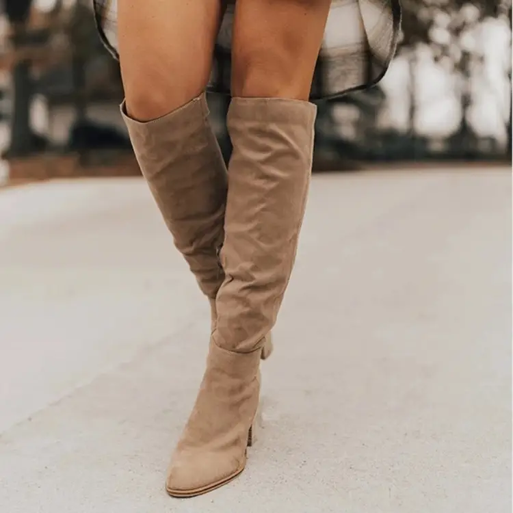 New suede slimming women's boots