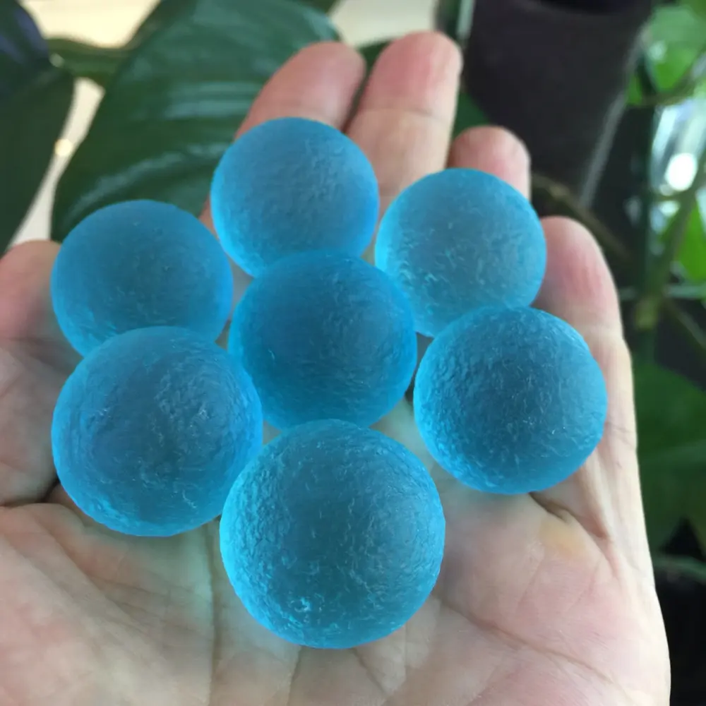 Czech Meteorite Blue Glass Single Bead