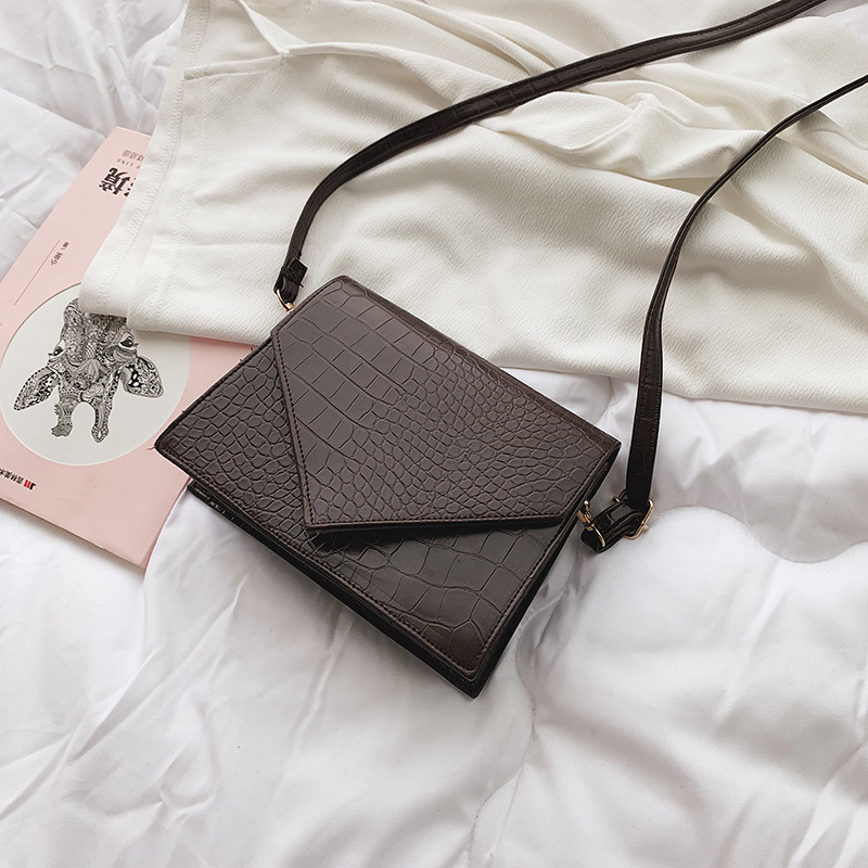 New trendy Korean retro female bag Coffee - Shop at LoveMi