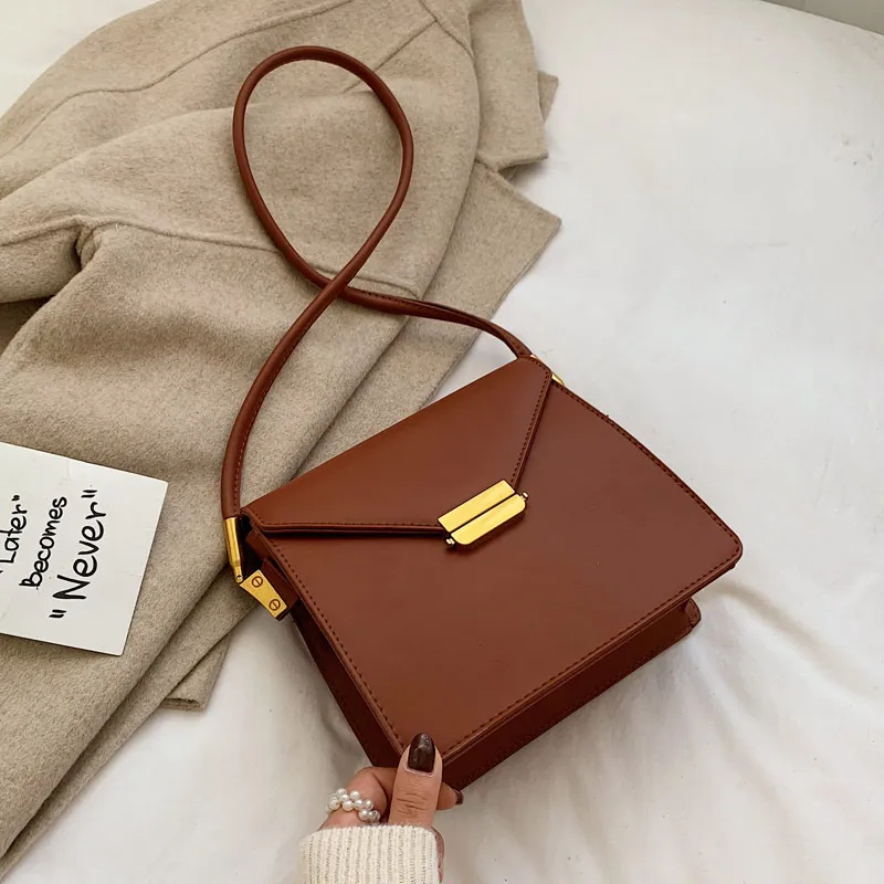 Underarm shoulder crossbody bag - Brown
