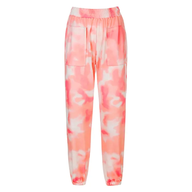 Featured tie dye slim slimming women's clothing Orange - Shop at LoveMi