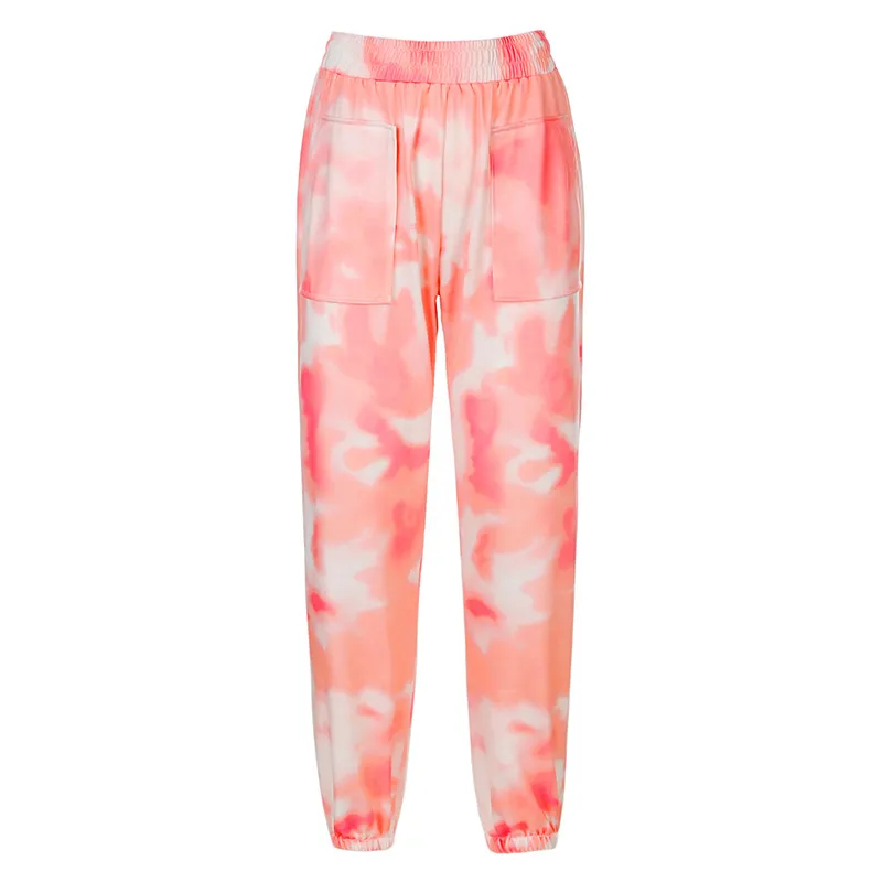 Featured tie-dye slim slimming women's clothing - Orange