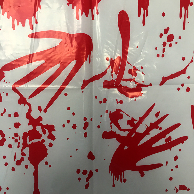 Halloween horror window sticker (red)