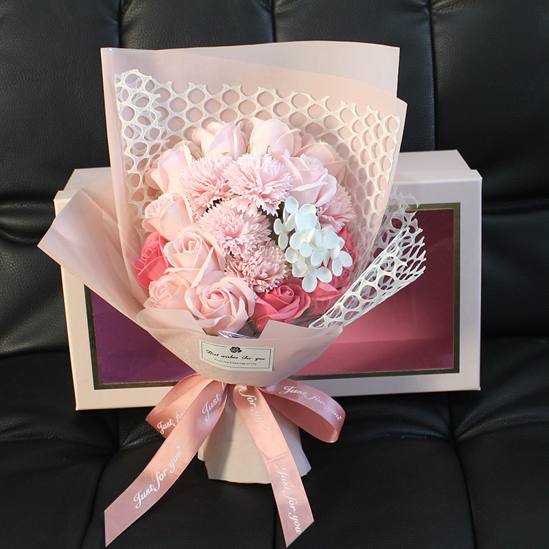 Valentine's Day Gift 19 Rose Soap Bouquet Gift Box — foto 5