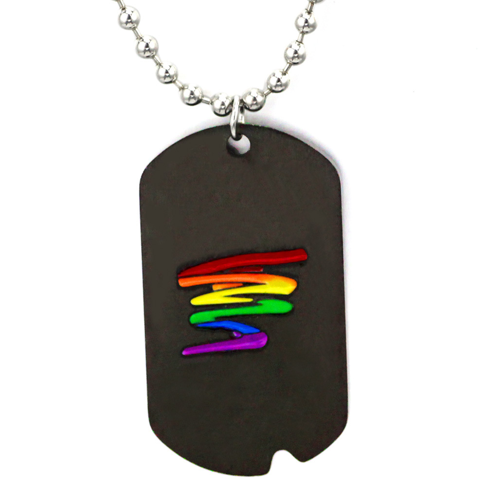 Rainbow stainless steel jewelry