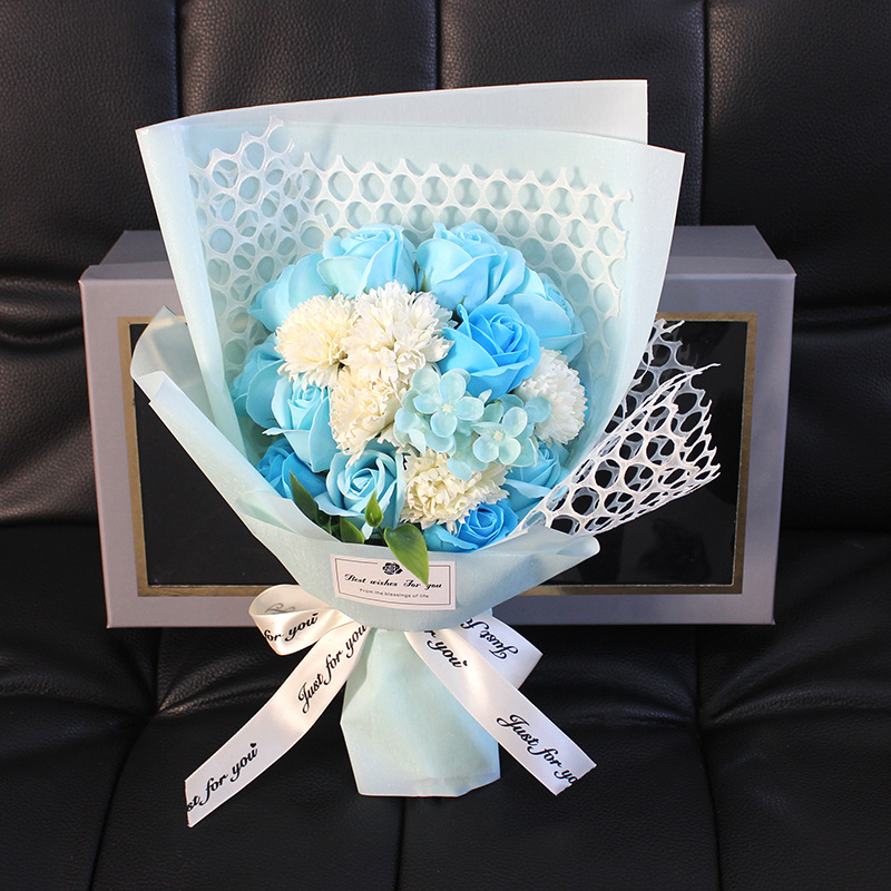 Valentine's Day Gift 19 Rose Soap Bouquet Gift Box — foto 9