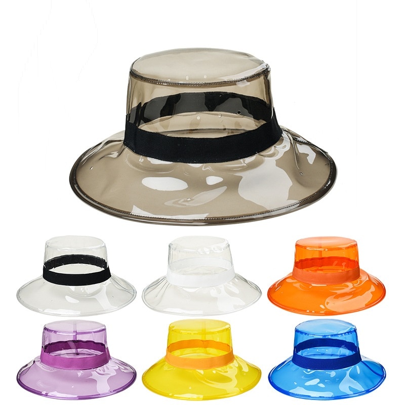 Plastic visor fisherman hat