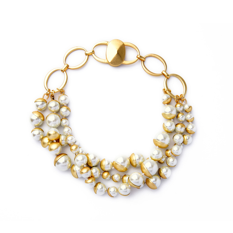 Ladies vintage pearl necklace — foto 4