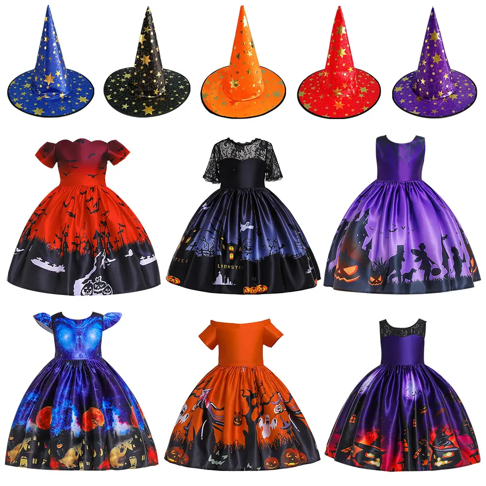Children's Cartoon Print Dress