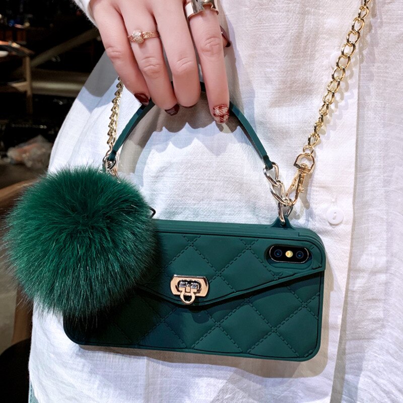 Coque de téléphone FLUFFY verte