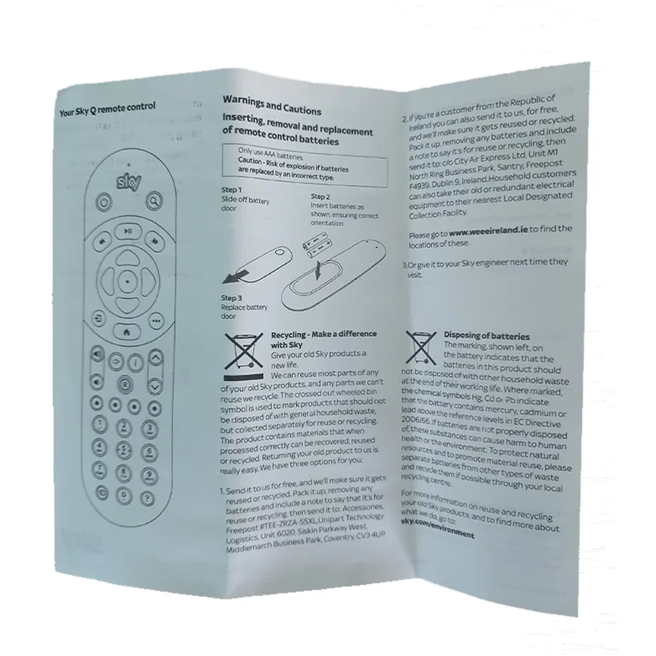 Replacement Universal Remote Controller for Sky Q TV Box – image 4