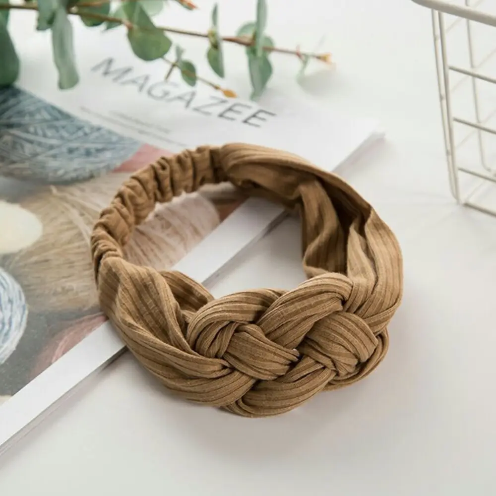 Cross Headband Knitted