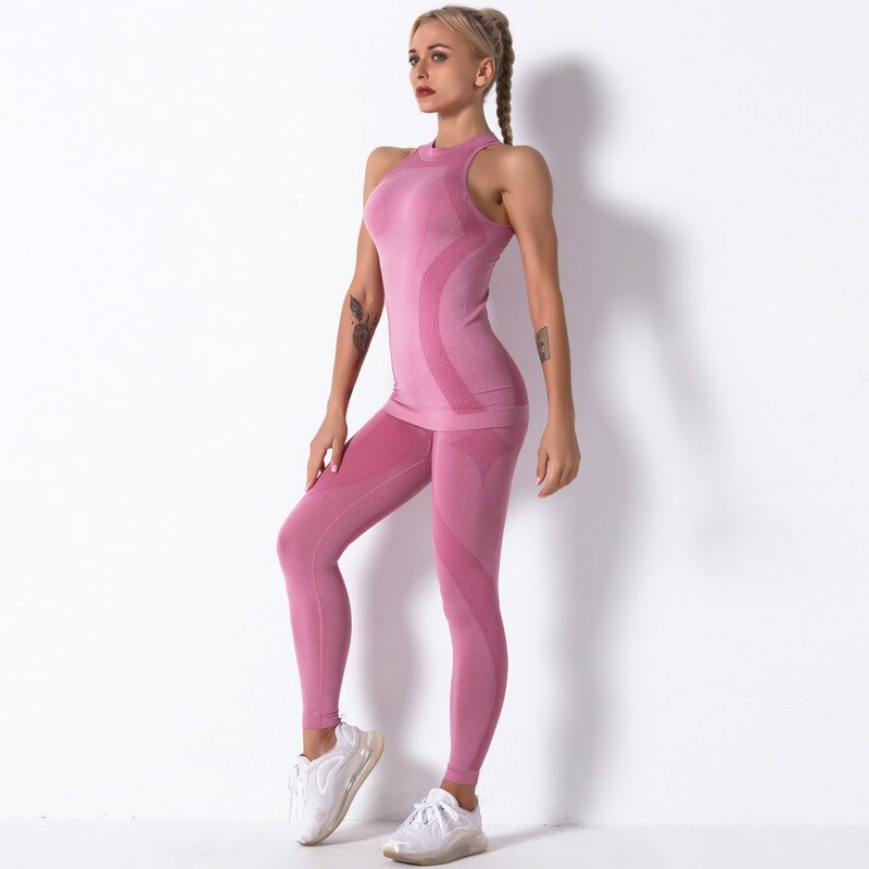 Two-piece yoga vest