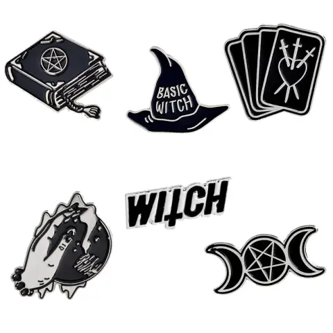 Witch Enamel Brooch