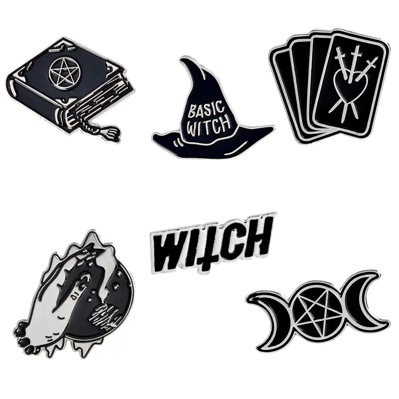 Witch Enamel Brooch