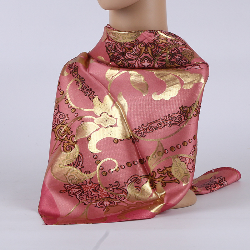 Arab women's silk scarf cover printed jacquard scarf