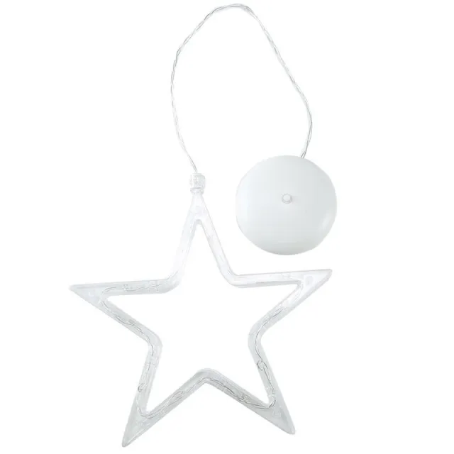 Christmas LED Suction Cup Chandelier Santa Claus Elk Snowman Lights Holiday Party Window Decor Lamps Battery Powered Stars - Shop at LoveMi