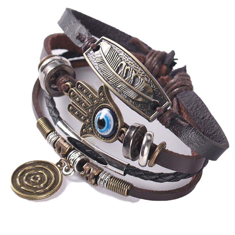 Men's palm eye woven bracelet
