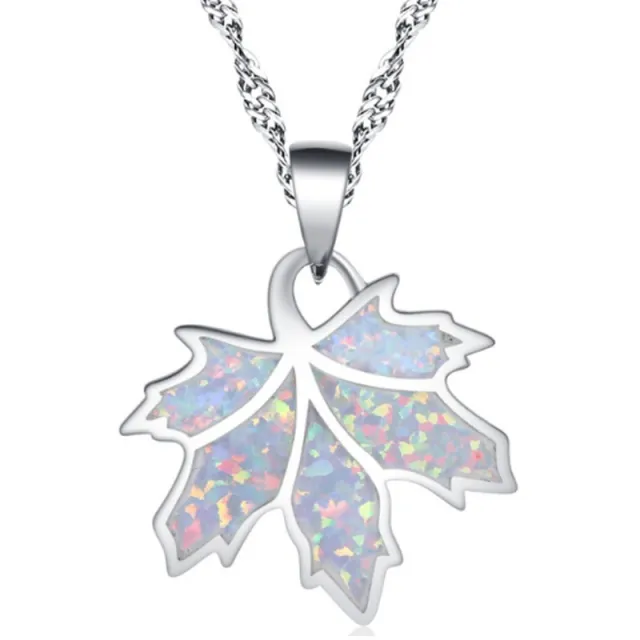 Leaves temperament female necklace White - Shop at LoveMi