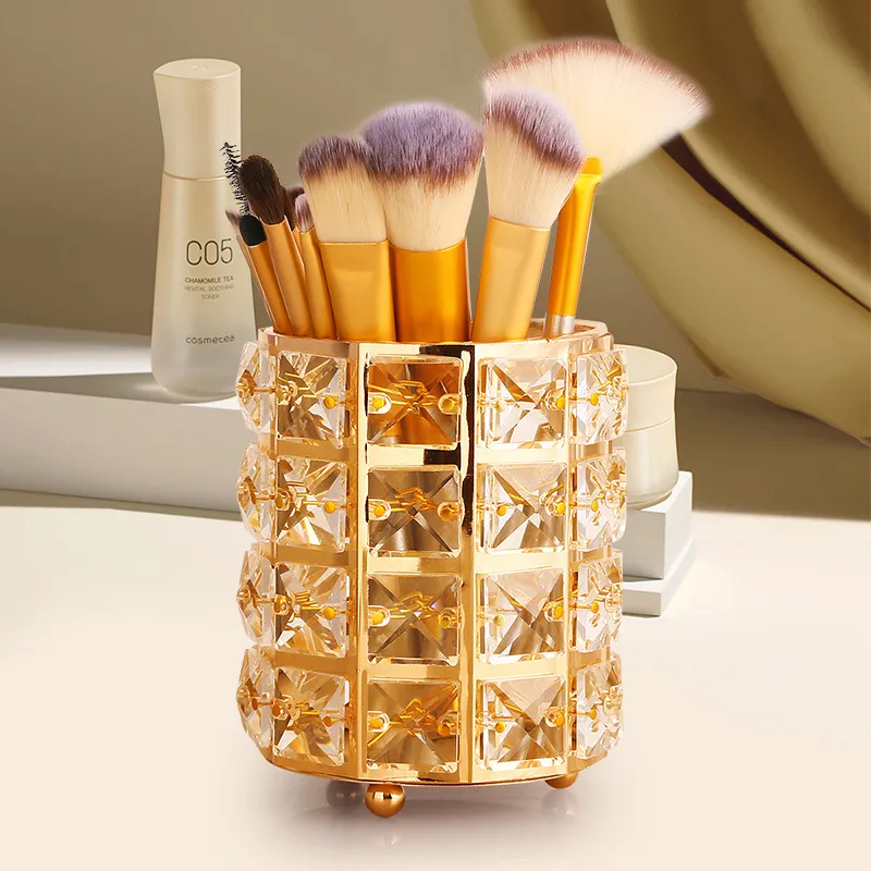Internet Red North European crystal tissue box - Gold
