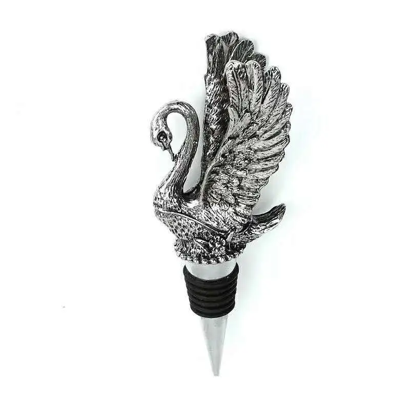 Creative stereo animal head wine stopper - Swan