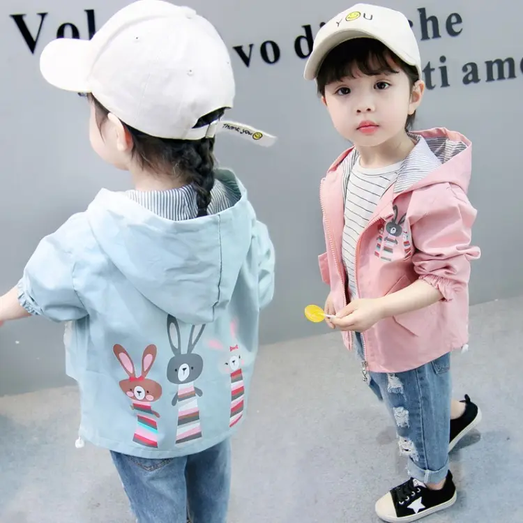 Children's Clothing 3-9 Years Old Girls Jacket Children Spring