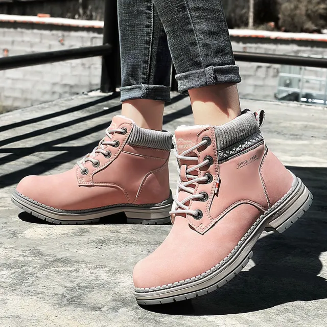 Korean style fashionable Martin boots Pink - Shop at LoveMi