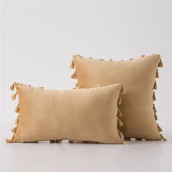 Velvet sofa pillowcase