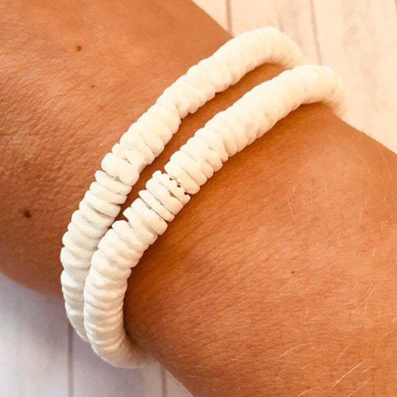 Ladies Crushed Shellfish Clay Bracelet