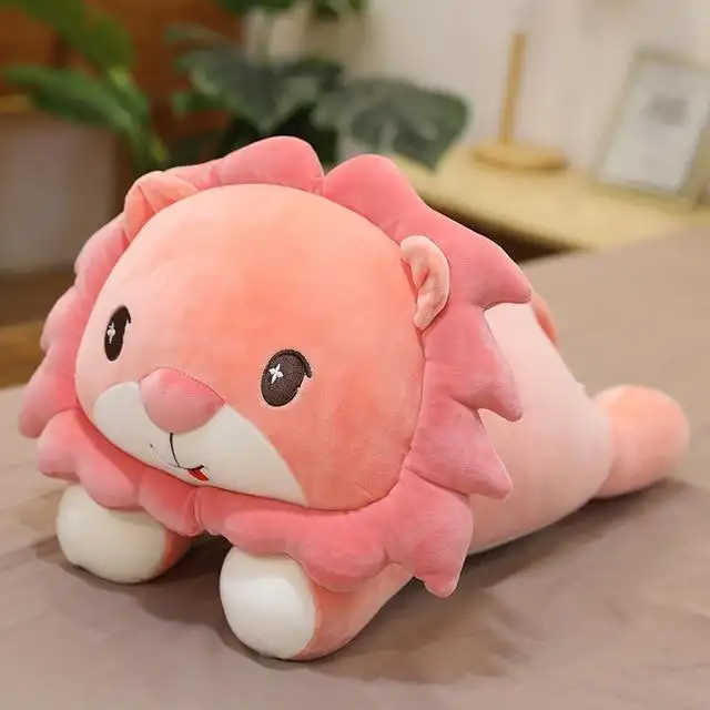 Colored Lion Teddy Soft Stuffed Plush Pillow Toy