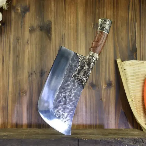 Household Bone Chopping Hand-forged Kitchen Knife Dual-use Ghost Hand